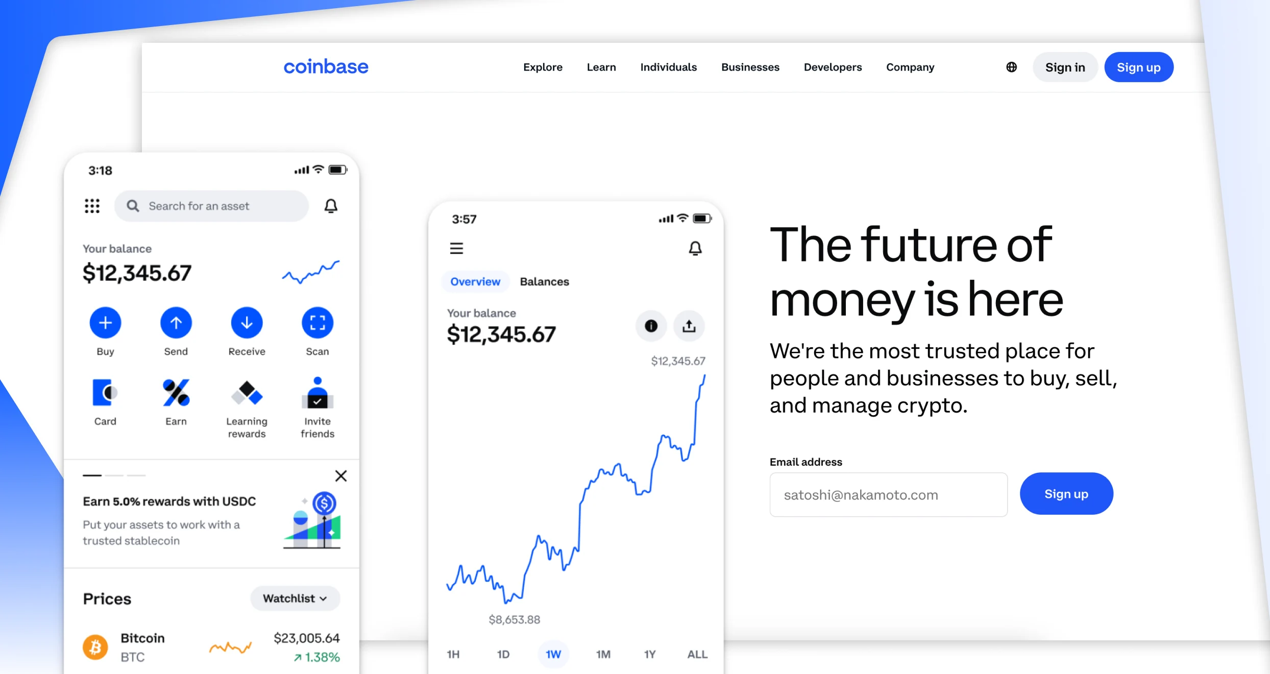 Screenshots Coinbase 1